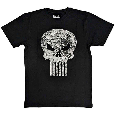 The Punisher tričko, Punisher Distressed Logo Black, pánske
