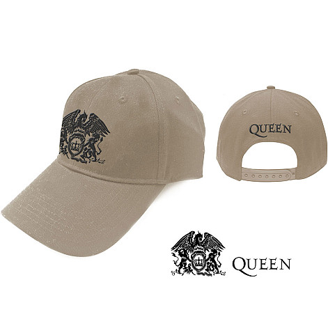 Queen šiltovka, Black Classic Crest Beige