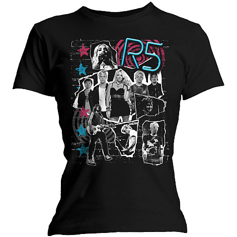R5 tričko, Grunge Collage, dámske