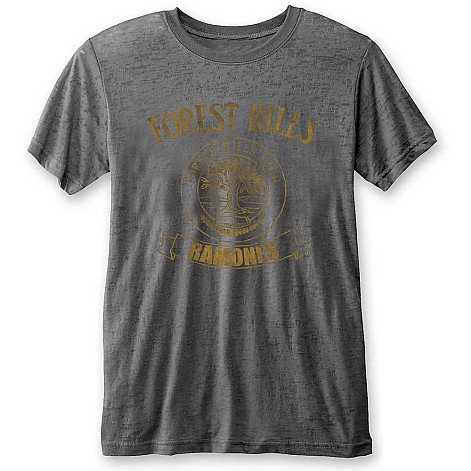 Ramones tričko, Forest Hills Charcoal Grey, pánske