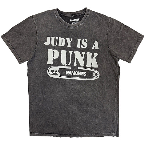 Ramones tričko, Judy Stone Wash Charcoal Grey, pánske