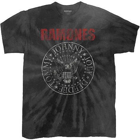 Ramones tričko, Presidential Seal Dip-Dye Black, pánske