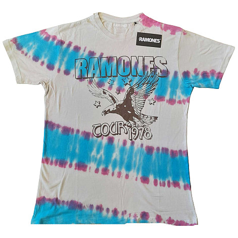 Ramones tričko, Eagle Dip Dye Wash Natural, pánske