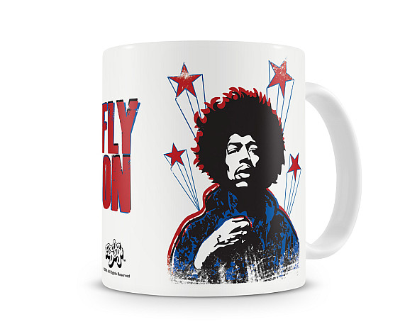 Jimi Hendrix keramický hrnček 250ml, Fly On