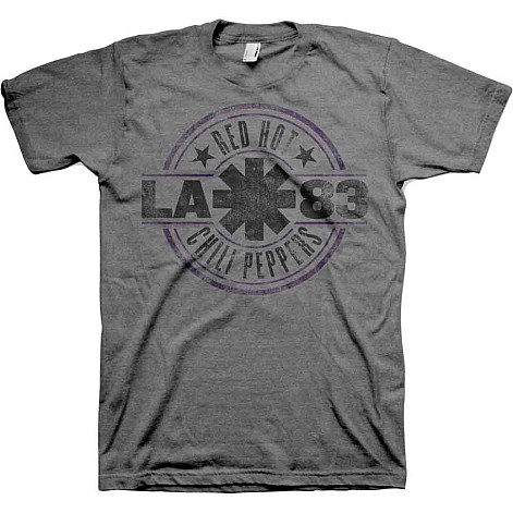 Red Hot Chili Peppers tričko, LA 83 Charcoal Grey, pánske