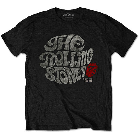 Rolling Stones tričko, Swirl Logo ´82 Eco-Tee Black, pánske