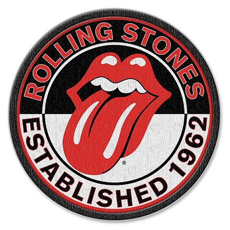 Rolling Stones tkaná nažehlovačka, Est. 1962 85 mm