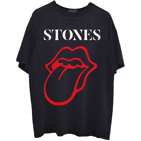 Rolling Stones tričko, Sixty Classic Vintage Tongue Black, pánske