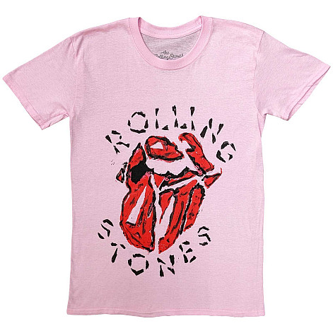 Rolling Stones tričko, Hackney Diamonds Painted Tongue Pink, pánske