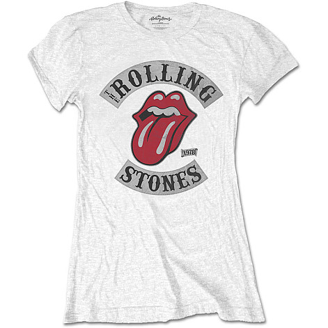 Rolling Stones tričko, Tour 78 White, dámske