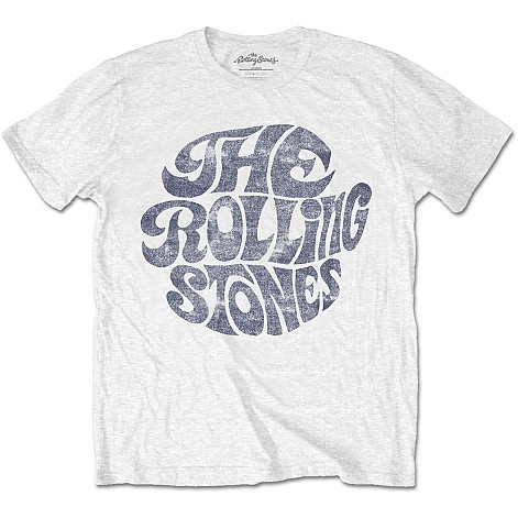 Rolling Stones tričko, Vintage 70s Logo White, pánske