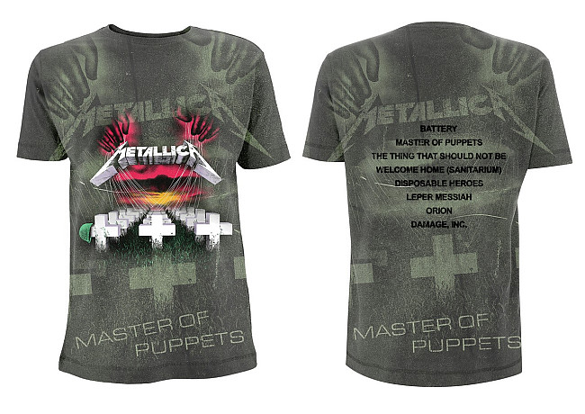 Metallica tričko, Master Of Puppets Charcoal, pánske