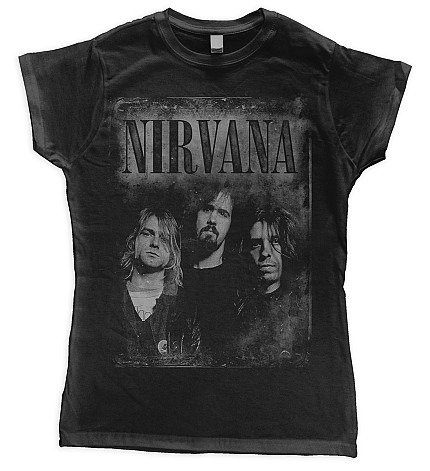 Nirvana tričko, Faded Faces, dámske