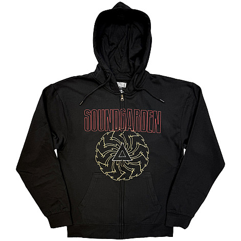 Soundgarden mikina, Spiral & Logo Zipped Black, pánska