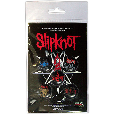 Slipknot sada 5-ti placok průměr 25 mm, Tribal S