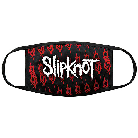 Slipknot bavlněná rúško na ústa, White Logo & Sigils, unisex