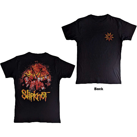 Slipknot tričko, The End So Far Flame Logo BP Black, pánske
