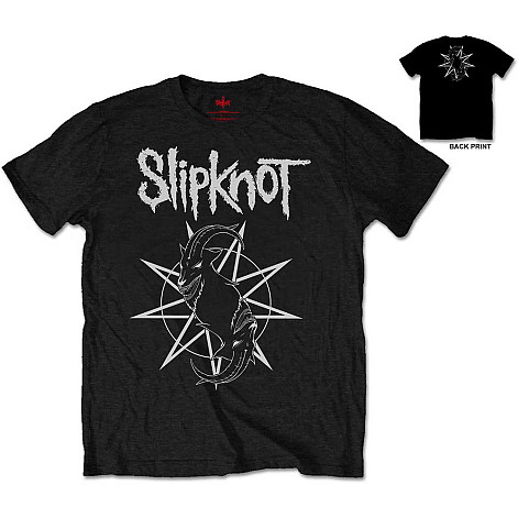 Slipknot tričko, Goat Star Logo with Back Printing, pánske