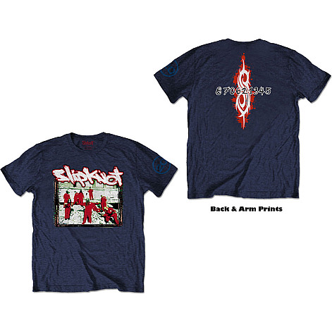 Slipknot tričko, 20th Anniversary - Red Jump Suits BP Navy Blue, pánske