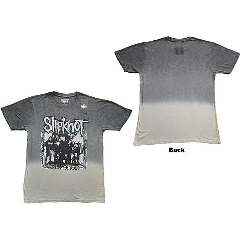 Slipknot tričko, Barcode Photo Dip Dye Wash BP Grey, pánske