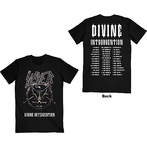 Slayer tričko, Divine Intervention 2014 Dates BP Black, pánske