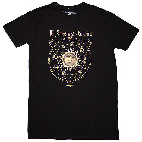 Smashing Pumpkins tričkové šaty, Celestial Sun Black, dámske