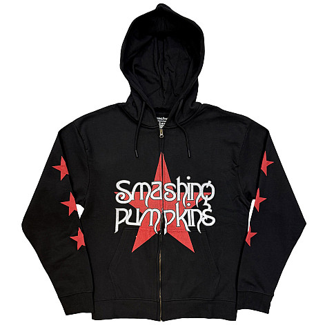 Smashing Pumpkins mikina, Star Logo Zipped Black, pánska