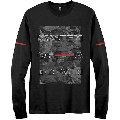 System Of A Down tričko dlhý rukáv, Eye Collage, pánske