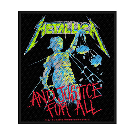 Metallica nášivka 100 x100 mm, Justice For All