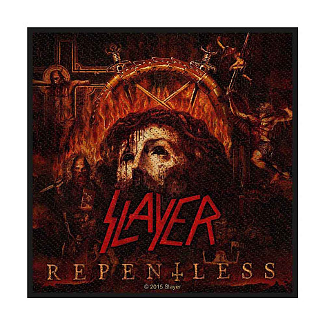 Slayer tkaná nášivka PES 100x100 mm, Repentless
