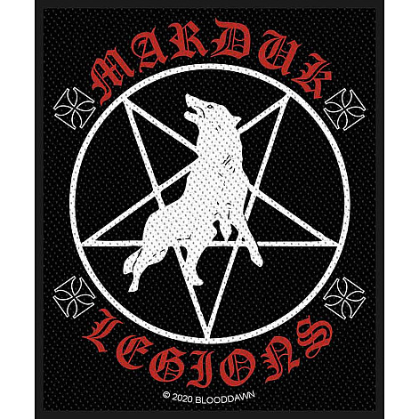 Marduk tkaná nášivka PES 100x50 mm, Marduk Legions