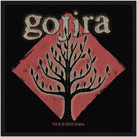 Gojira tkaná nášivka PES 100x100 mm, Tree Of Life