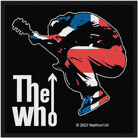 The Who tkaná nášivka PES 100x100 mm, Pete Jump