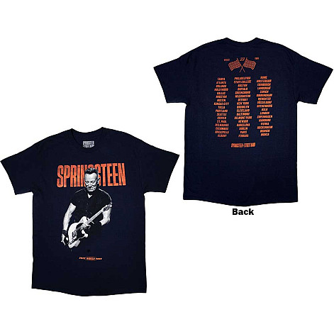 Bruce Springsteen tričko, Tour '23 Guitar BP Navy Blue, pánske