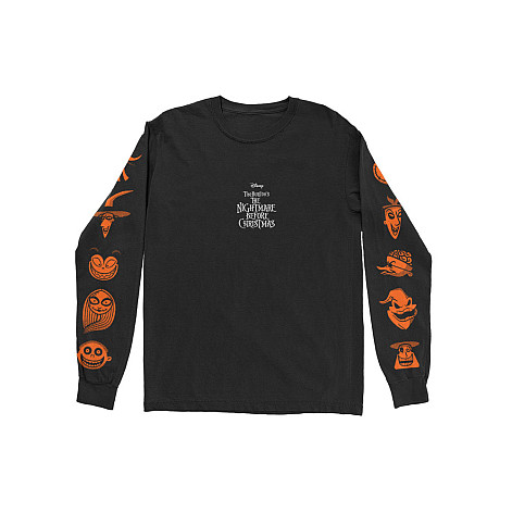 The Nightmare Before Christmas tričko dlhý rukáv, Orange BP Black, pánske