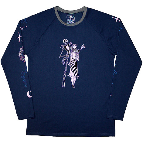 The Nightmare Before Christmas tričko dlhý rukáv, Celestial Navy, pánske