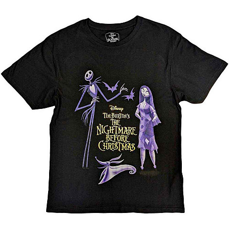 The Nightmare Before Christmas tričko, Purple Characters V.2 Black, pánske