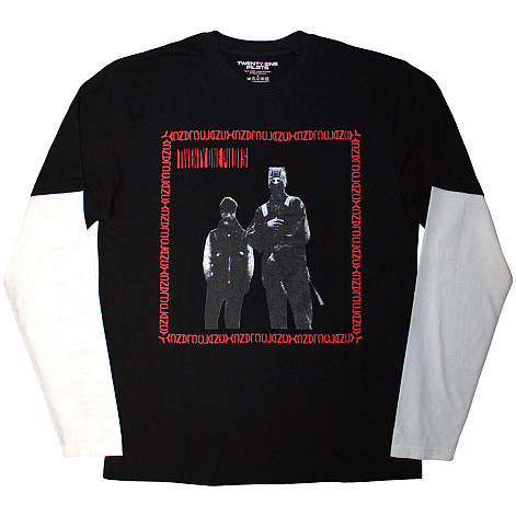 Twenty One Pilots tričko dlhý rukáv, Run Frame Black & White, pánske