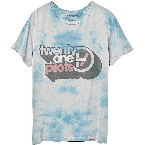 Twenty One Pilots tričko, Vintage Block Holiday Dip Dye White, pánske