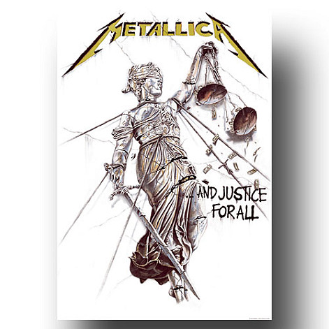 Metallica textilný banner 70cm x 106cm, And Justice For All