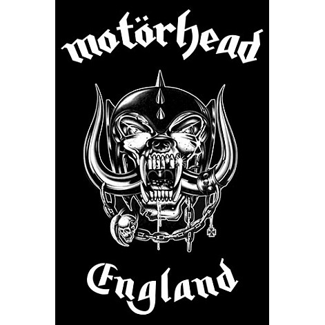 Motorhead textilný banner 68cm x 106cm, England