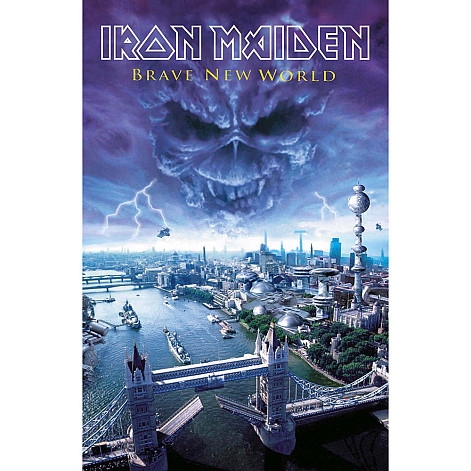 Iron Maiden textilný banner 68cm x 106cm, Brave New World