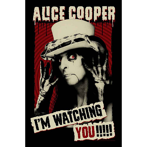 Alice Cooper textilný banner PES 70cm x 106cm, I'm Watching You