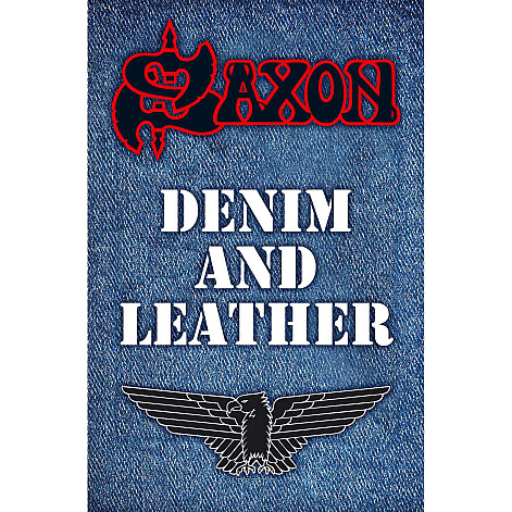 Saxon textilný banner 70 cm x 106 cm, Denim & Leather
