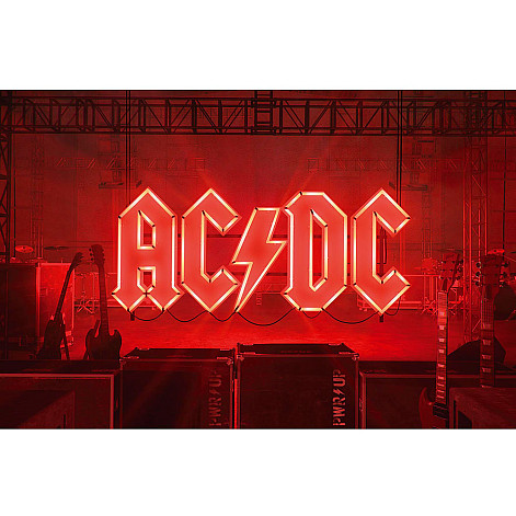 AC/DC textilný banner 70cm x 106cm, PWR-UP