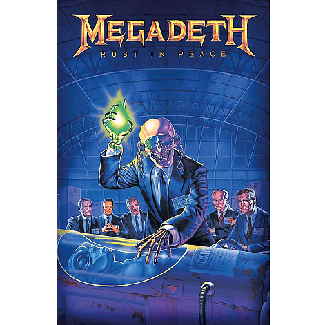 Megadeth textilný banner 70cm x 106cm, Rust In Peace