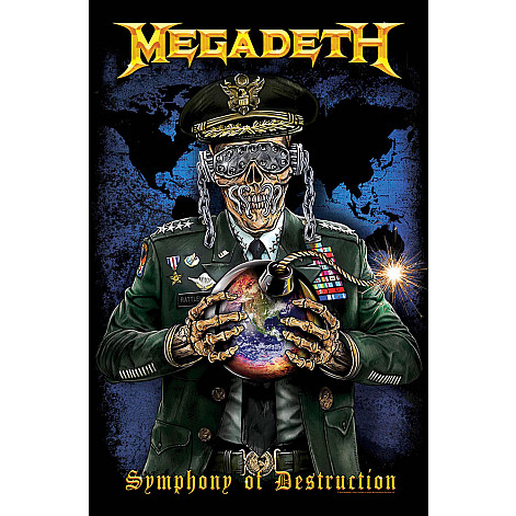 Megadeth textilný banner 70cm x 106cm, Symphony Of Destruction