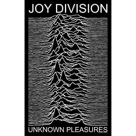 Joy Division textilný banner 70cm x 106cm, Unknown Pleasures