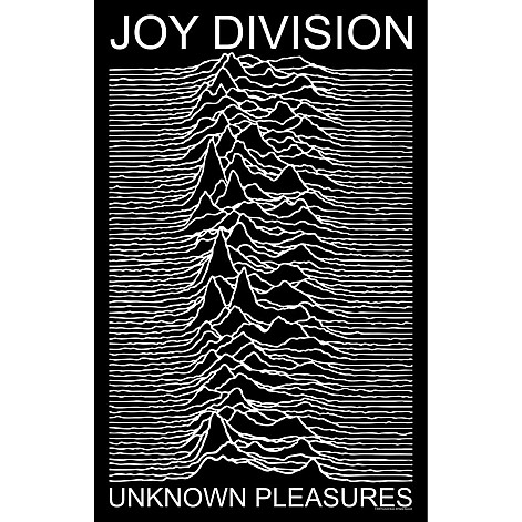 Joy Division textilný banner 70cm x 106cm, Unknown Pleasures