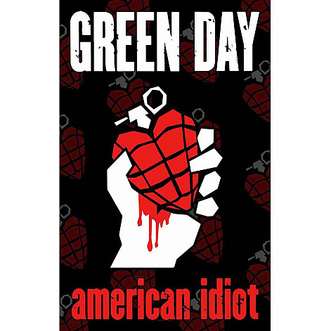 Green Day textilný banner 70cm x 106cm, American Idiot